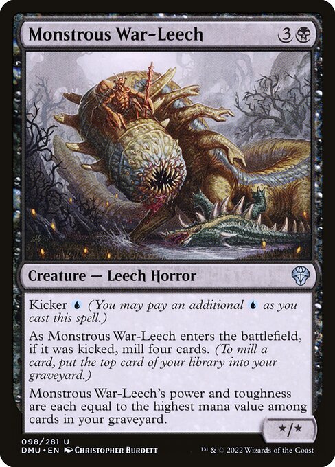 Monstrous War-Leech - Dominaria United #98