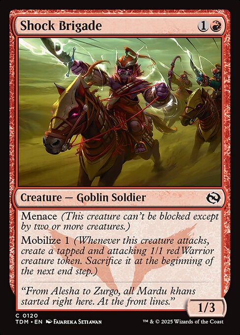 Shock Brigade - Tarkir: Dragonstorm #120