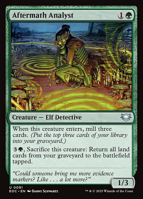 Aftermath Analyst - Edge of Eternities Commander #91
