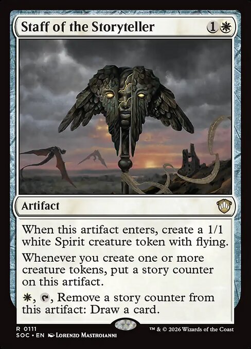 Staff of the Storyteller - Secrets of Strixhaven Commander #111