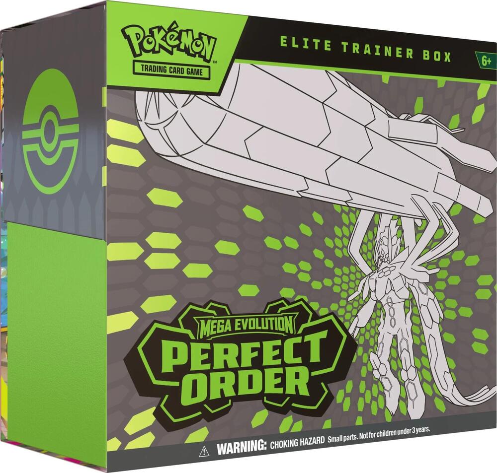 DBM Gaming Pokémon TCG: Mega Evolution-Perfect Order Elite Trainer Box