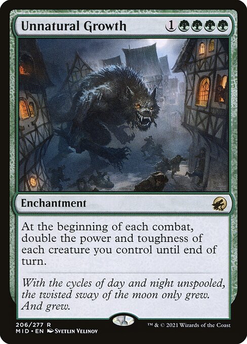 Unnatural Growth - Innistrad: Midnight Hunt #206