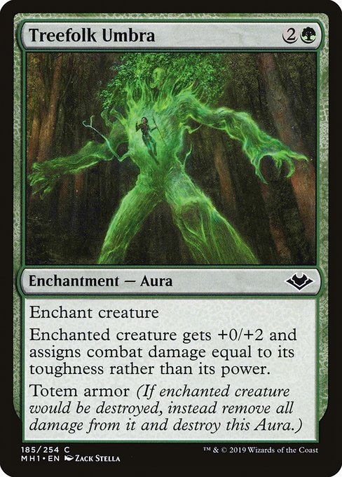 Treefolk Umbra - Modern Horizons #185