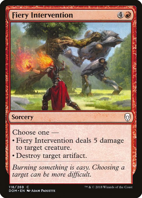 Fiery Intervention - Dominaria #118