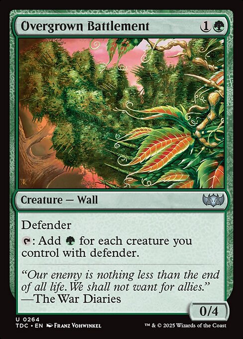 Overgrown Battlement - Tarkir: Dragonstorm Commander #264