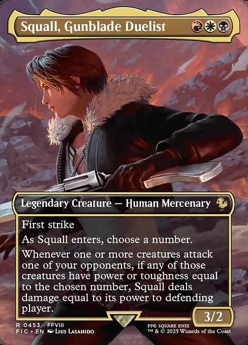 Squall, Gunblade Duelist (Borderless) - Final Fantasy Commander #453