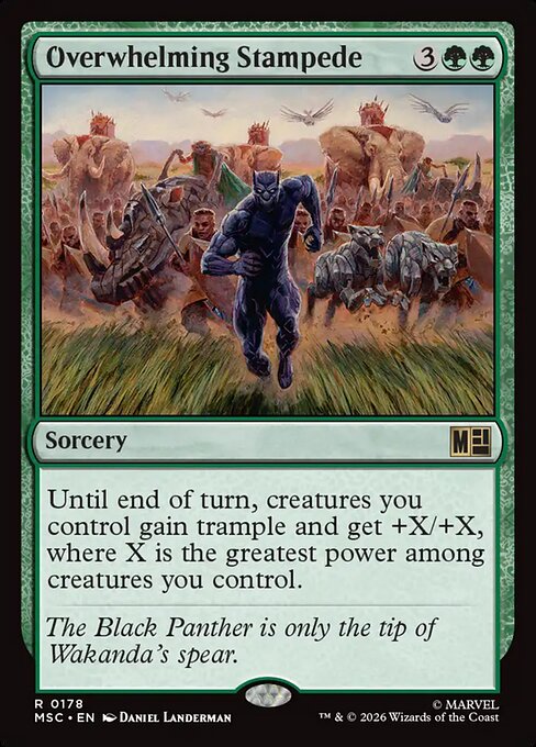 Overwhelming Stampede - Marvel Super Heroes Commander #178