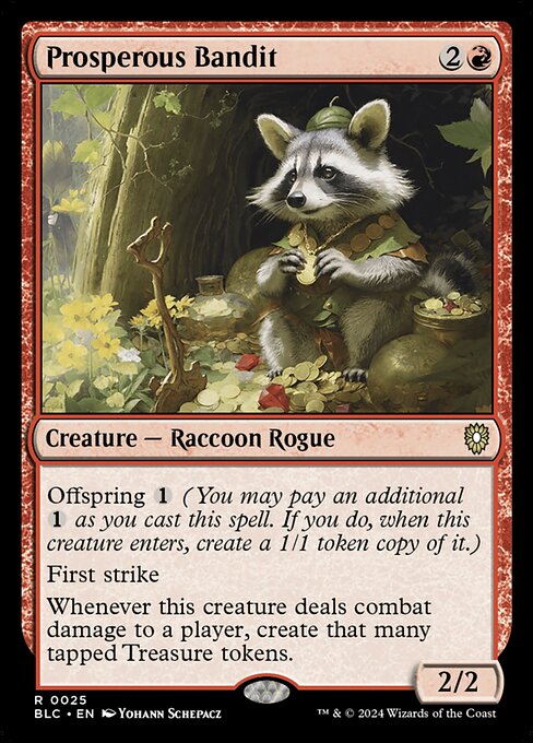 Prosperous Bandit - Bloomburrow Commander #25