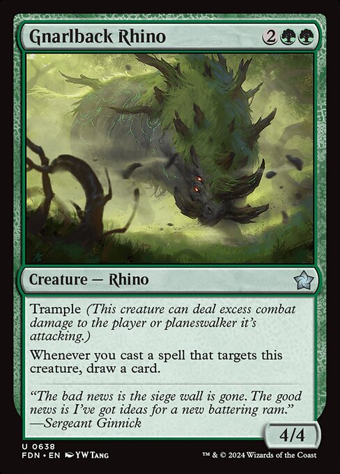 Gnarlback Rhino - Foundations #638