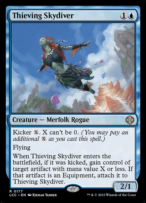 Thieving Skydiver - The Lost Caverns of Ixalan Commander #177