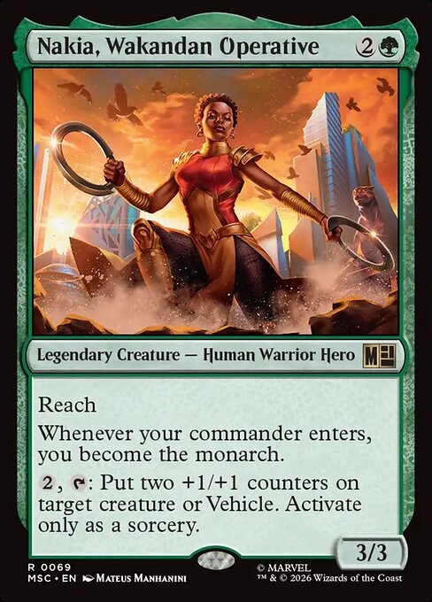 Nakia, Wakandan Operative - Marvel Super Heroes Commander #69