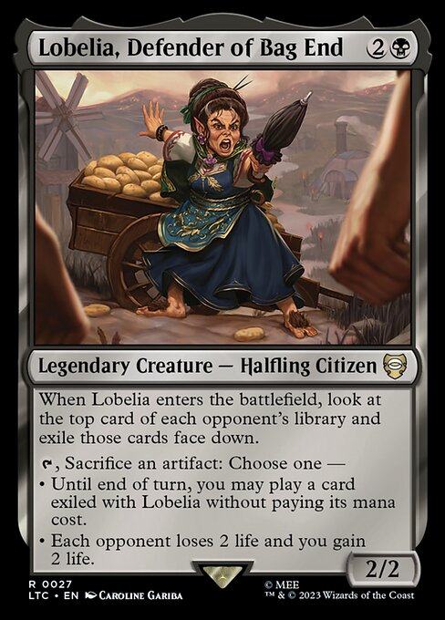 Lobelia, Defender of Bag End - Tales of Middle-earth Commander #27