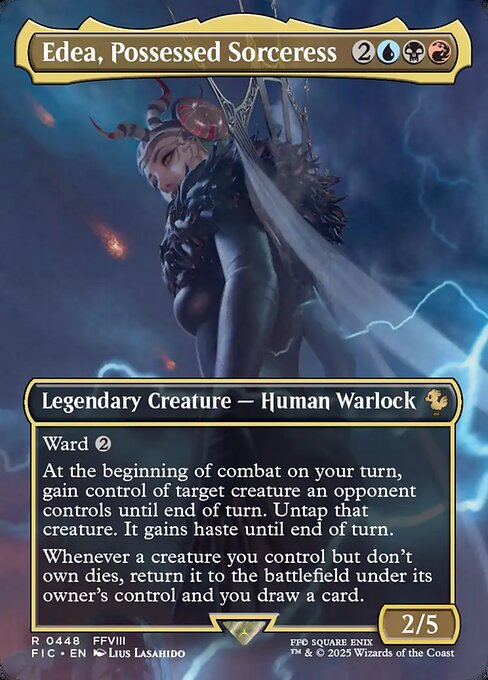 Edea, Possessed Sorceress (Borderless) - Final Fantasy Commander #448