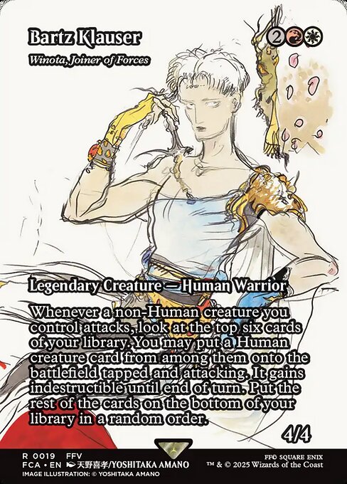 Bartz Klauser - Winota, Joiner of Forces (Showcase) - Final Fantasy: Through the Ages #19