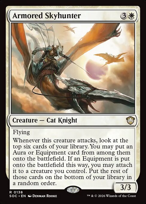Armored Skyhunter - Secrets of Strixhaven Commander #138