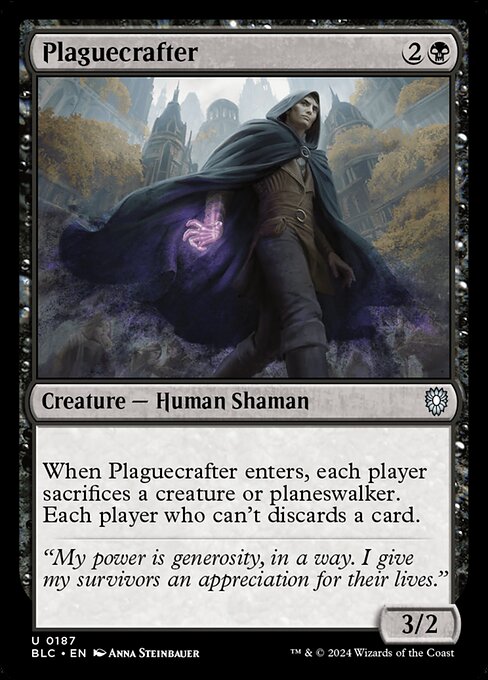 Plaguecrafter - Bloomburrow Commander #187