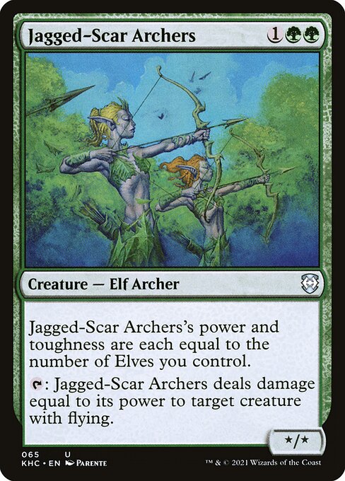 Jagged-Scar Archers - Kaldheim Commander #65