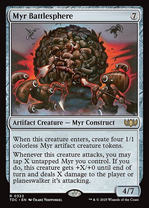Myr Battlesphere - Tarkir: Dragonstorm Commander #322