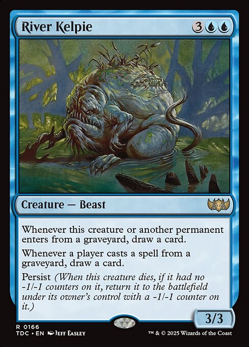 River Kelpie - Tarkir: Dragonstorm Commander #166