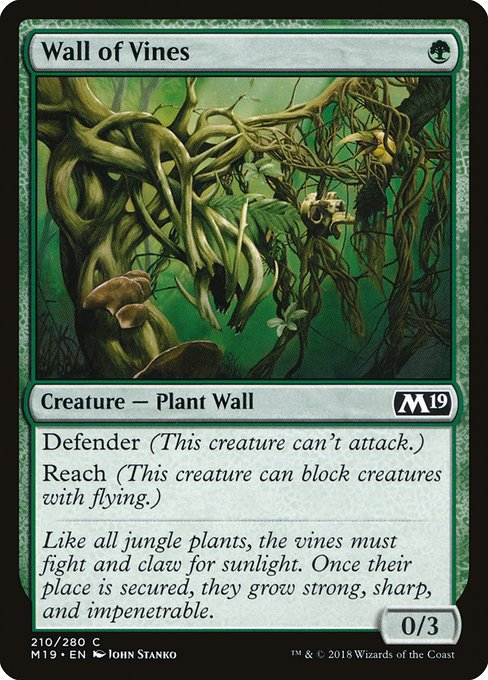 Wall of Vines - Core Set 2019 #210