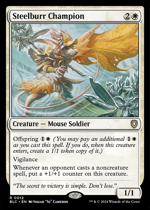 Steelburr Champion - Bloomburrow Commander #12