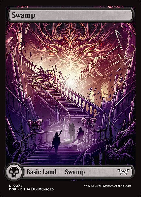 Swamp (0274) - Full Art - Duskmourn: House of Horror #274