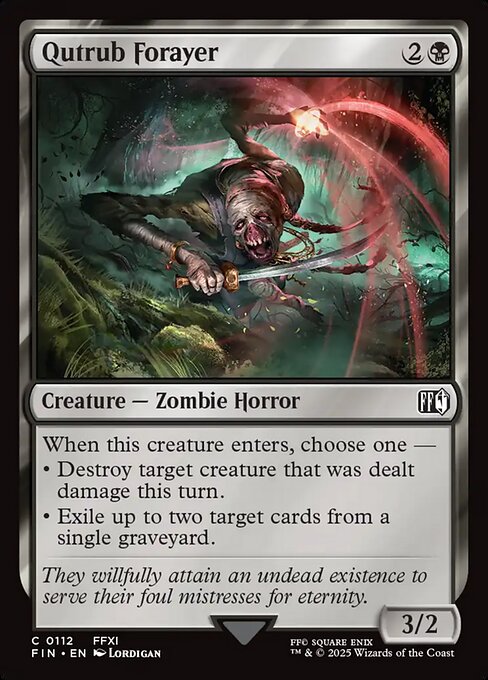 Qutrub Forayer - FINAL FANTASY:  - 112 - Near Mint