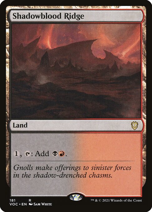 Shadowblood Ridge - Crimson Vow Commander #181