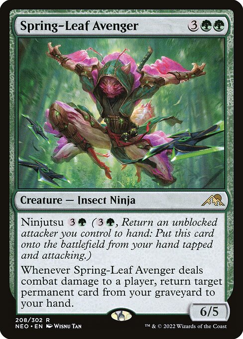 Spring-Leaf Avenger - Kamigawa: Neon Dynasty #208