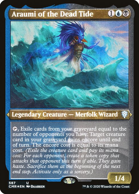 Araumi of the Dead Tide (Foil Etched) - Commander Legends #587