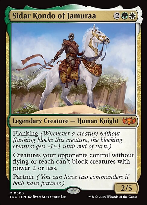 Sidar Kondo of Jamuraa - Tarkir: Dragonstorm Commander #303
