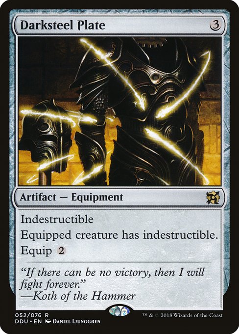Darksteel Plate - Duel Decks: Elves vs. Inventors #52