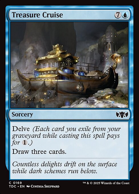 Treasure Cruise - Tarkir: Dragonstorm Commander #169