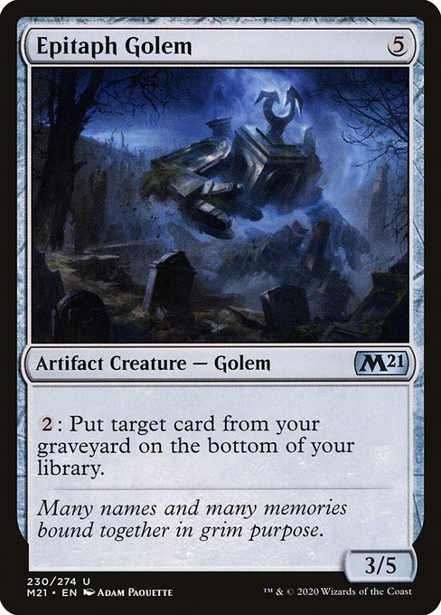 Epitaph Golem - Core Set 2021 #230