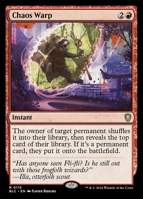 Chaos Warp - Bloomburrow Commander #115