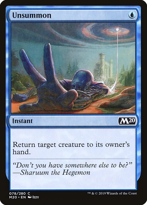 Unsummon - Core Set 2020 #78