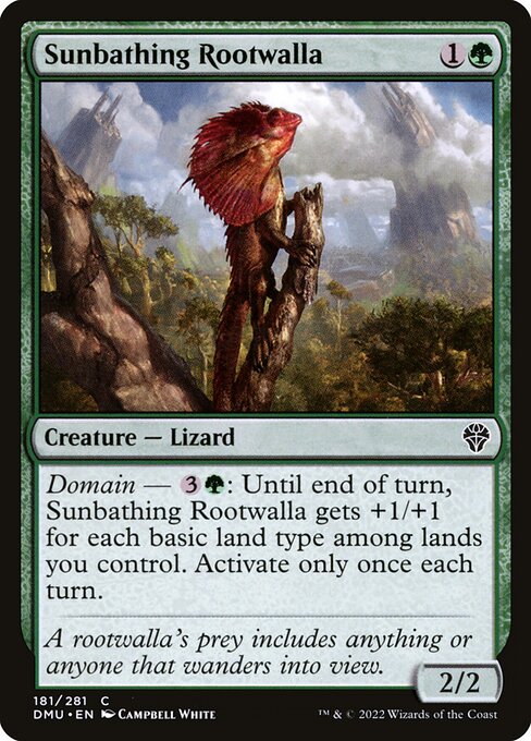 Sunbathing Rootwalla - Dominaria United #181