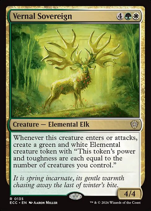 Vernal Sovereign - Lorwyn Eclipsed Commander #135