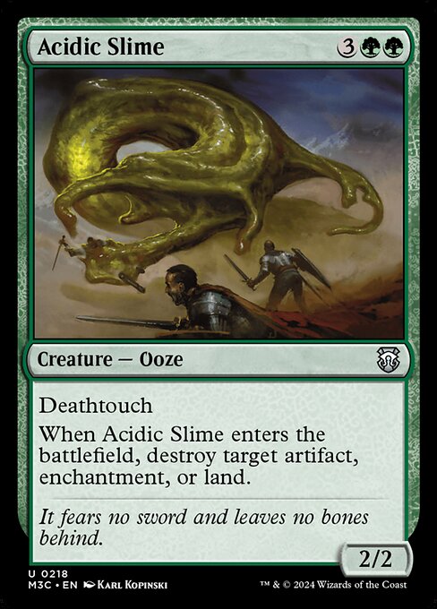 Acidic Slime - Modern Horizons 3 Commander #218