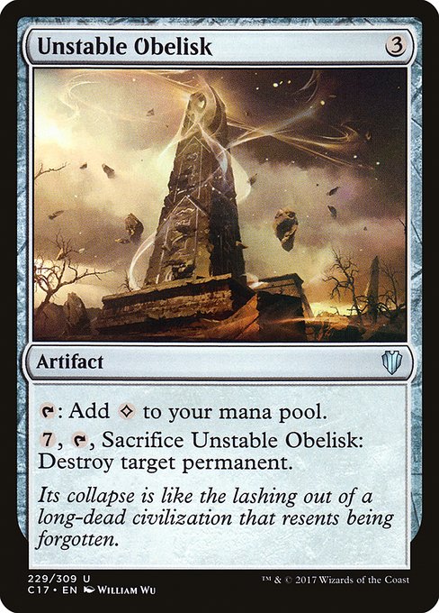 Unstable Obelisk - Commander 2017 #229