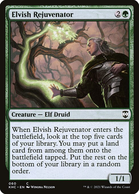 Elvish Rejuvenator - Kaldheim Commander #60