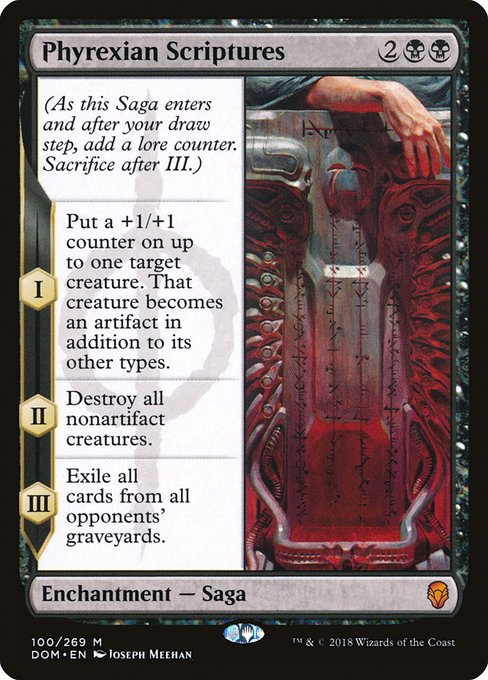 Phyrexian Scriptures - Dominaria #100