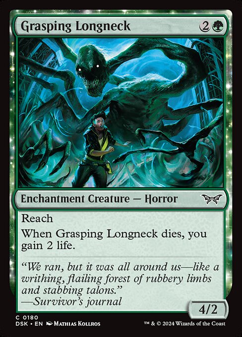 Grasping Longneck - Duskmourn: House of Horror #180