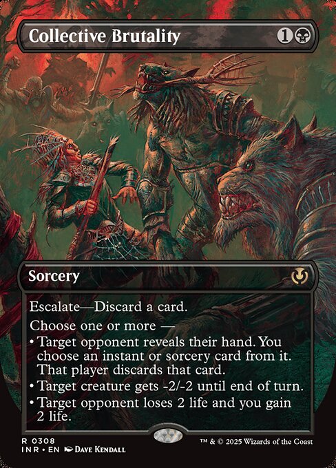 Collective Brutality (Borderless) - Innistrad Remastered #308