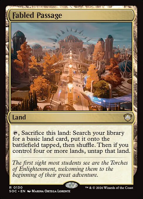 Fabled Passage - Secrets of Strixhaven Commander #130