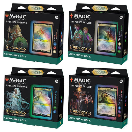 The Lord of the Rings: Tales of Middle-earth Commander Deck - Set of Four