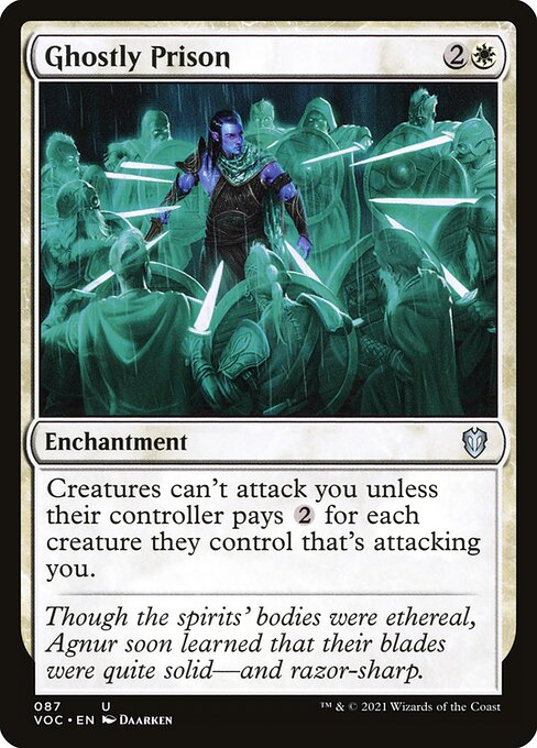 Ghostly Prison - Crimson Vow Commander #87