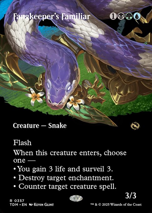 Fangkeeper's Familiar (Borderless) - Tarkir: Dragonstorm #357
