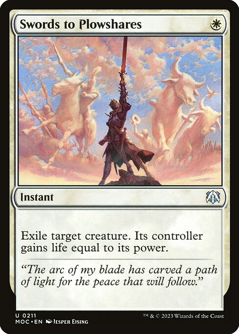 Swords to Plowshares - March of the Machine Commander #211