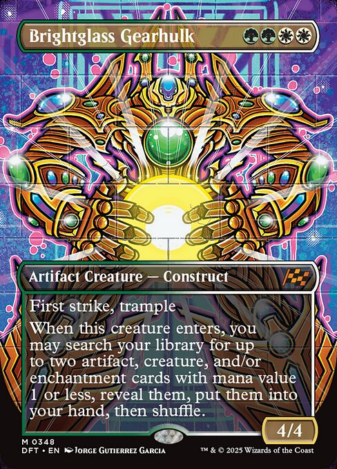 Brightglass Gearhulk (Borderless) - Aetherdrift #348